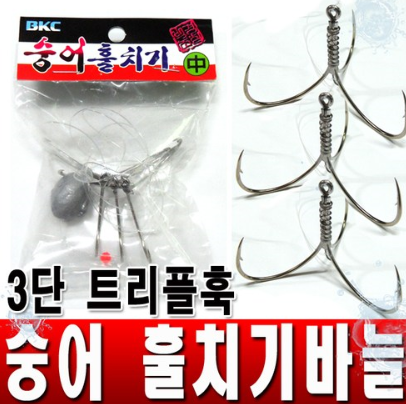 [백경조침] 숭어 훌치기바늘 3조조립