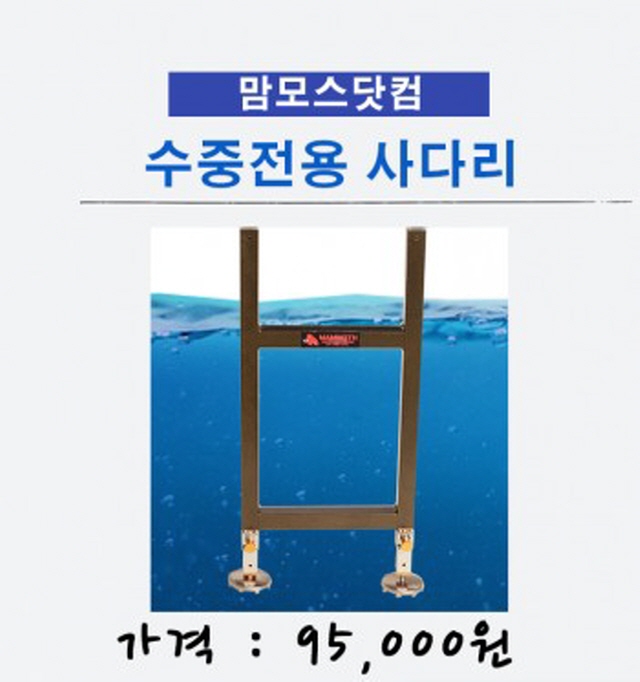 [한강테크] 맘모스 수중전용 사다리