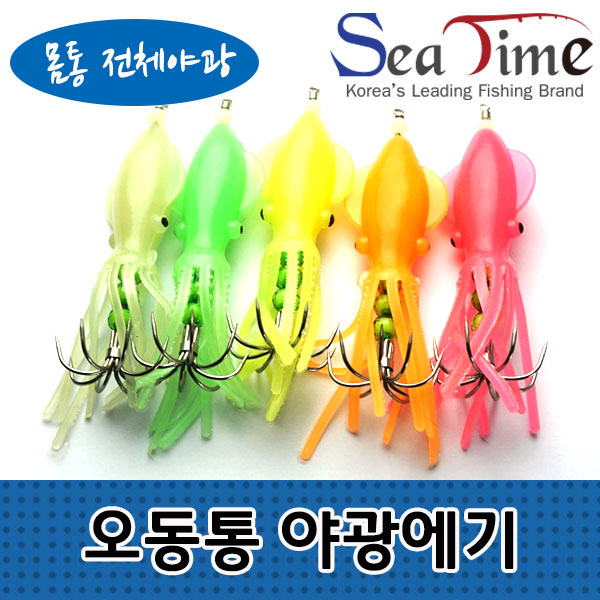 [씨타임] 오동통 야광에기 문어 쭈꾸미 한치 갑오징어 무늬오징어