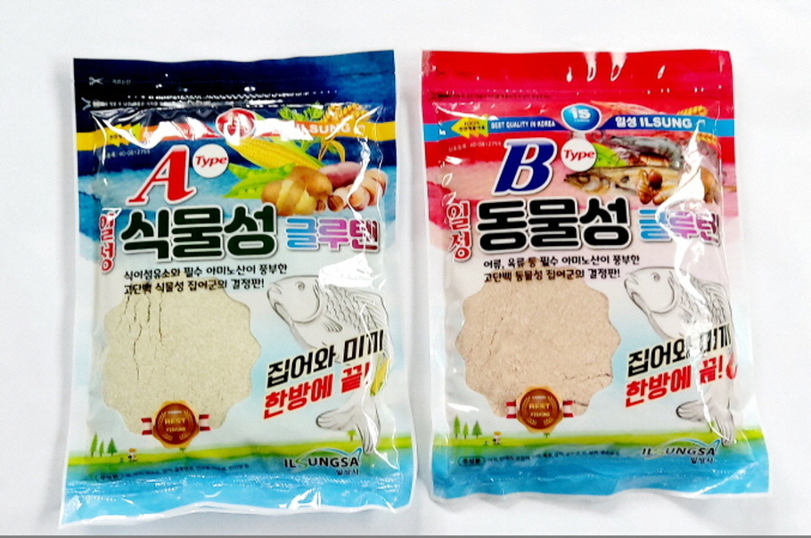 일성사 식물성 글루텐 동물성 글루텐 집어제 떡밥