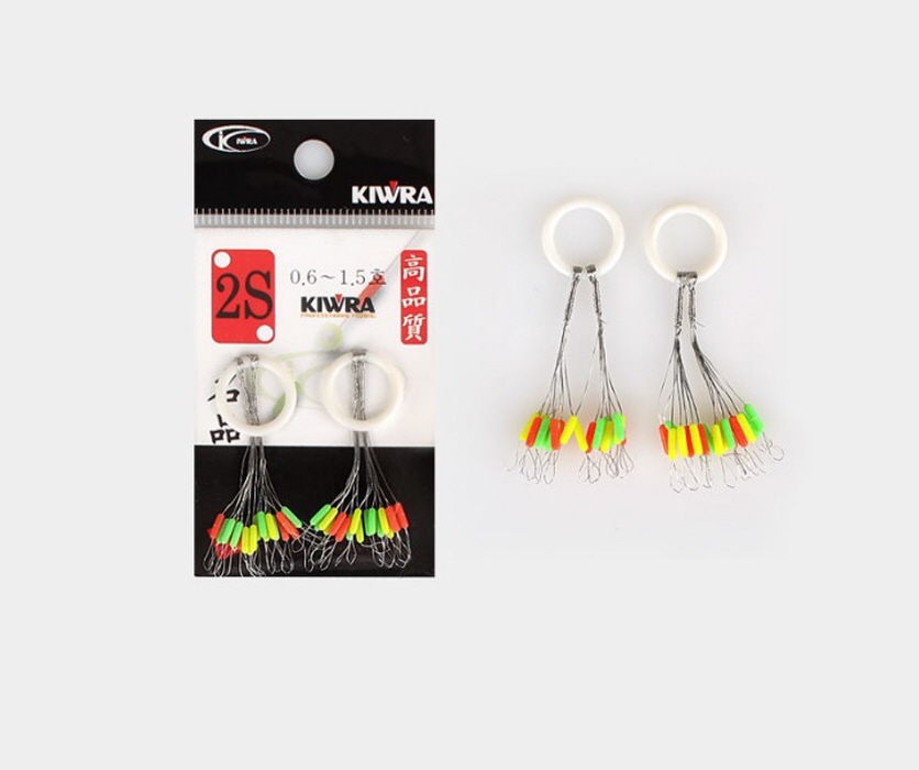 키우라 컬러 일자형 찌멈춤고무 칼라찌스토퍼 KW-103